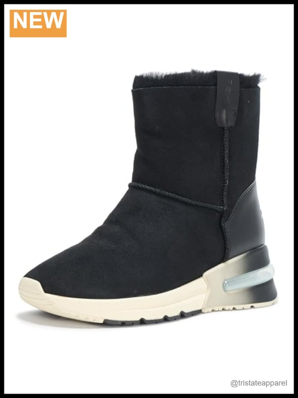 ASH Kyoto Shearling Lined Bootie Women's Ankle Boots with Arch Support, Rubber